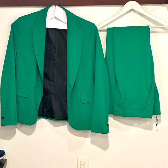 Emerald green suit. Only wore once. - Picture 1 of 5